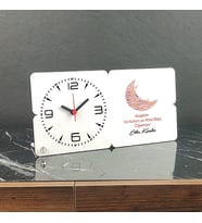 İlköğretim Din Kültürü ve Ahlak Bilgisi Öğretmeni Ahşap Masa Saati