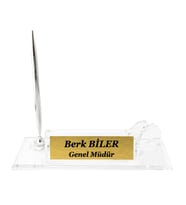 Kişiye Özel Tasarım Kristal İsimlik Masa İsimliği Cam Masalık İsimlik