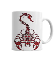 Escorpion Red Kupa Bardak Porselen