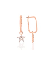Söğütlü Silver Gümüş rose lotus göçmen küpe