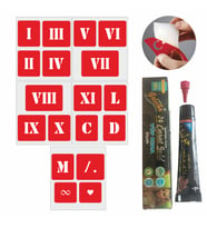 Roma Rakamı Dövme Seti Tattoo Dövme Kit