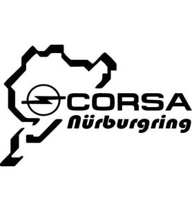 Corsa Nürburgring Sticker Araba Stickerı Yapıştırma