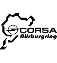 Corsa Nürburgring Sticker Araba Stickerı Yapıştırma