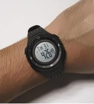 SKMEI 1537 Erkek Kol Saati LED Işıklı (1537BKWT) (Siyah)