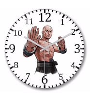 Gordon Liu Duvar Saati Bombeli Gercek Cam