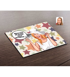 BK Gift Kişiye Özel Kadın Kolay Yetişmiyor Karikatürlü Ahşap Puzzle-6