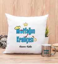 Mutfağın Kraliçesi Yastık ve Silver Kupa Bardak