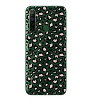 Leopar Tasarımlı Süper Şeffaf Silikon Telefon Kılıfı Oppo Realmi 5i