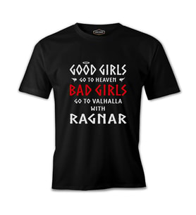 Vikings - Valhalla Siyah Erkek Tshirt