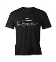 My Drugs Siyah Erkek Tshirt
