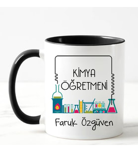Kimya Öğretmeni Kupa Bardağı Siyah