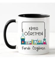 Kimya Öğretmeni Kupa Bardağı Siyah