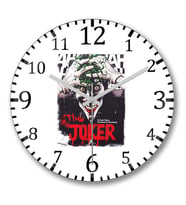 The Joker Duvar Saati Bombeli Gercek Cam
