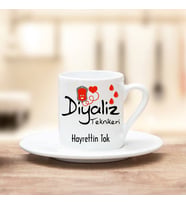 Diyaliz Teknikeri Türk Kahvesi Fincanı (Beyaz)