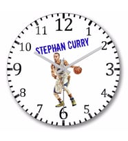 Stephen Curry   Duvar Saati   Bombeli   Gercek   Cam
