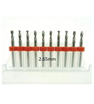 Mikro Karbür PCB Matkap Ucu Metal CNC Sondaj 10lu Set 2.65mm 