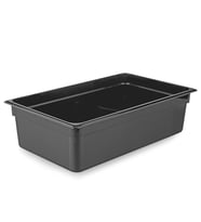 Plastport Kırılmaz Gastronom Küvet - Siyah 1/1-150 (Siyah-Gri)
