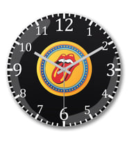 Rolling Stones 2 Duvar Saati Bombeli Gercek Cam