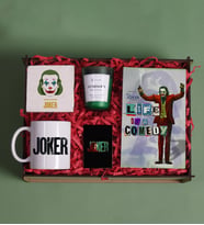 Joker Kupa ve Defterli Ahşap Hediye Seti (Model 2)