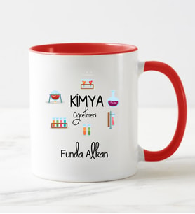 Kimya Öğretmeni Kupa Bardağı Kırmızı