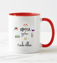 Kimya Öğretmeni Kupa Bardağı Kırmızı