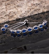 Else Silver Oval Asansörlü Gümüş Bileklik