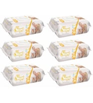 Sleepy Islak Havlu Mendil 90 Yaprak Sensitive 6 Lı Set Plastik Kapaklı