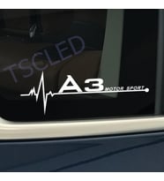 A3 kelebek cam Audi oto Araba Sticker
