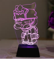 Brawl Stars Figürlü Üç Boyutlu Doğum Günü Hediyesi Gece Lambası