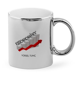 BK Gift Kişiye Özel Mesleki Ekonomist Krom Kupa Bardak  2