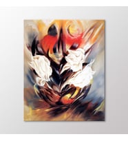 Arty Tablo Soyut Çiçekler Tablo (Karışık)