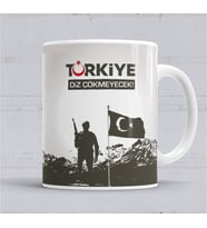 Ayyıldız Türkiye Diz Çökmeyecek Türk Bayrağı Kupa Bardak