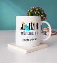 Jeofizik Mühendisi Kupa Bardak ve Taş Bardak Altlığı Seti