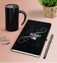 BK Gift Kişiye Özel Eczacı Siyah Defter Kalem Termos Mug Seti-8 (Model 1)