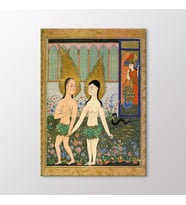 Arty Tablo Cennetten Kovulan Adem ve Havva Tablo (Karışık)
