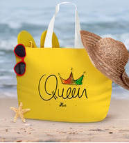 BK Gift Kişiye Özel Sarı Fermuarlı Plaj Çantası  12