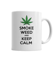 Smoke Weed And Keep Calm  Connect Kupa Bardak Porselen