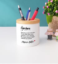 Öğretmen Yazısı ve İsme Özel Tasarımlı Öğretmen Kalemlik
