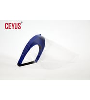 Ceyus Medikal Yüz Koruma Siperlik 2 Adet, Mekanizmalı Açılabilir, Ayarlı, Anti Fog - Buğu Yapmaz (Mavi)