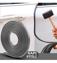 Gri Oto Kapı Fitili Çizilme Çarpma Önleyici Araç Kapı Koruyucu Fitil