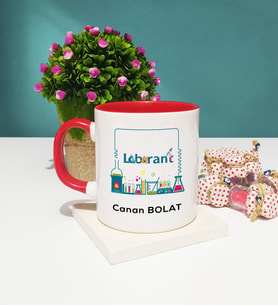 Laborant Kupa Bardak Kırmızı