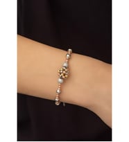 Papatya Silver 925 Ayar Renkli Dorica Toplu Küme Fantezi Gümüş Bileklik