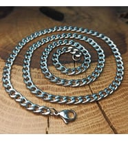 7.5 mm Gurmet Erkek Çelik Kolye Zincir İnce Model 6018611868890