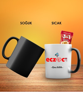 Eczacı Tasarım Siyah Kupa