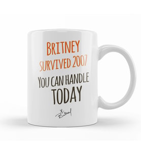 Britney  Survived  2007 Kupa Bardak Porselen