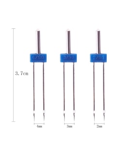 Nervür Çiftli Ev Tipi Dikiş Makine Nervür Dikme İğnesi 3 lü Set