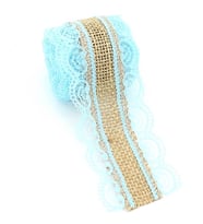Dantelli Jüt Kurdele, 5,5 cm x 2 mt - Mavi (STD)