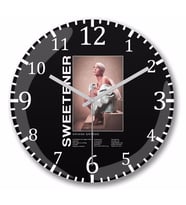 Ariana Grande Sweetener  Duvar Saati Bombeli Gercek Cam