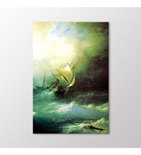 Arty Tablo Atlantik Okyanusunda Fırtına, 1864 Tablo (Karışık)