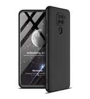 Microsonic Xiaomi Redmi Note 9 Kılıf Double Dip 360 Protective Siyah